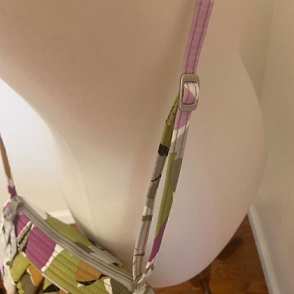 Vera Bradley Portobello Road Gray & Purple Floral Crossbody Bag - Picture 3 of 5